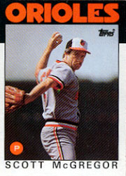 1986 Topps Baseball Cards      110     Scott McGregor